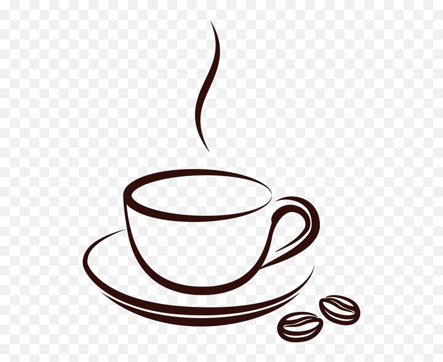 Coffee Cup Tea Cafe Clip Art - Mug Png Download 564655 Simple Coffee Drawing Emoji,Coffee Emoticon For Facebook