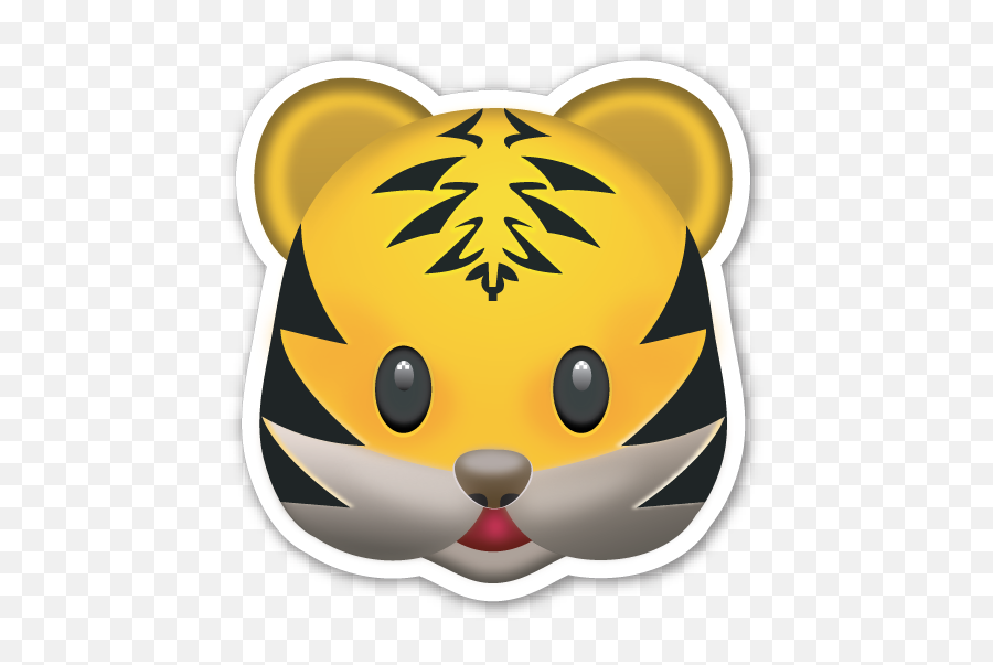 Tiger Face - Cute Tiger Emoji,Lion Emoji