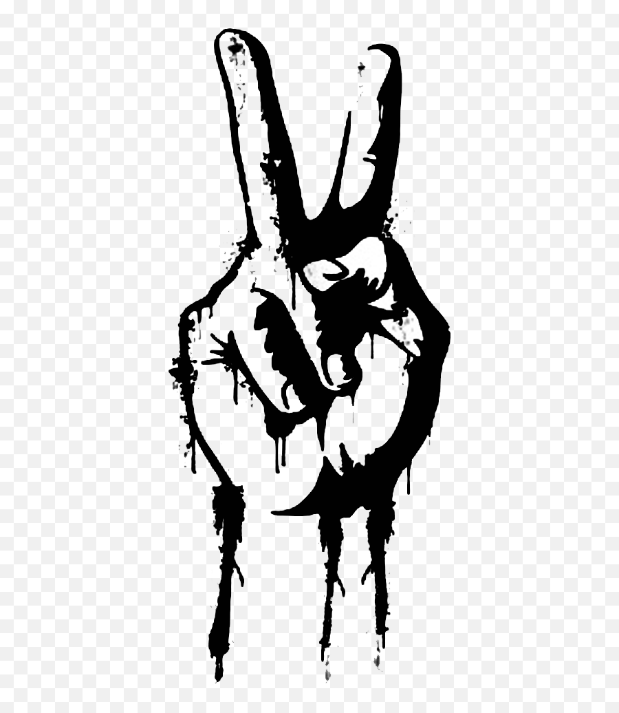 Peace Sign With Fingers Drawing Just Another Wordpress - Hand Peace Sign Transparent Background Emoji,Peace Sign Emoticon