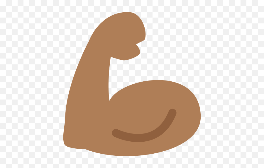 Flexed Biceps Emoji With Medium - Bicep Emoji,Arm Emoji