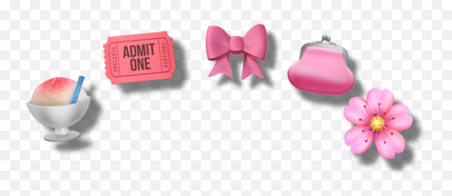 Pink Crown Emoji Pinkcrown Sticker - Solid,White Trash Emoji