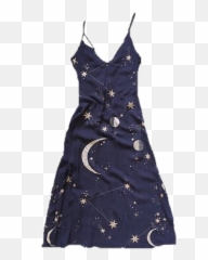 Dress Starry Fancy Blue Clothes Sticker - Sleeveless Emoji,Blue Emoji Dress