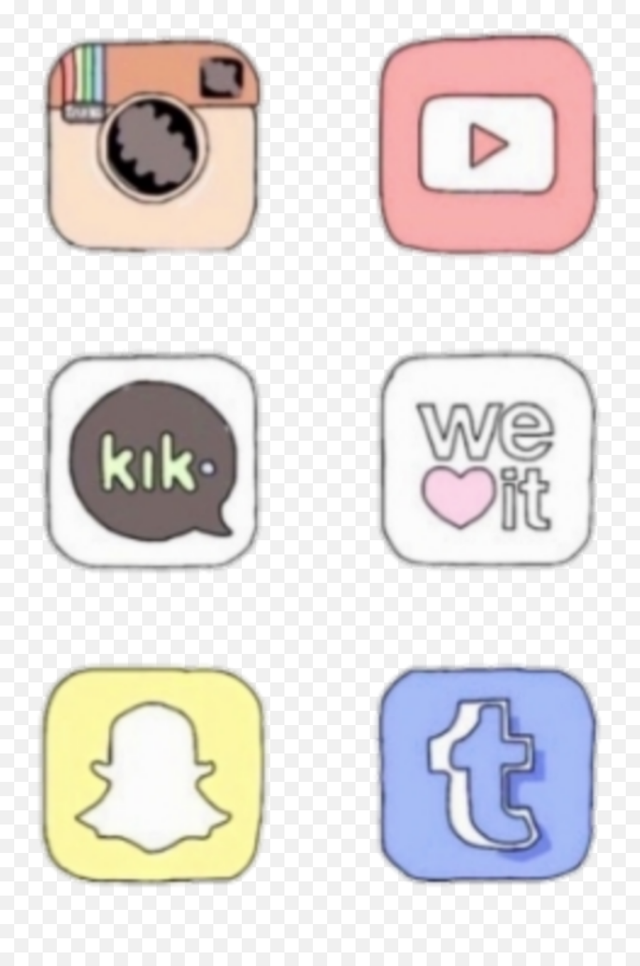 Minimalist Geometric Sticker - Transparent Aesthetic Cute Icons Emoji,Anime Kik Emojis