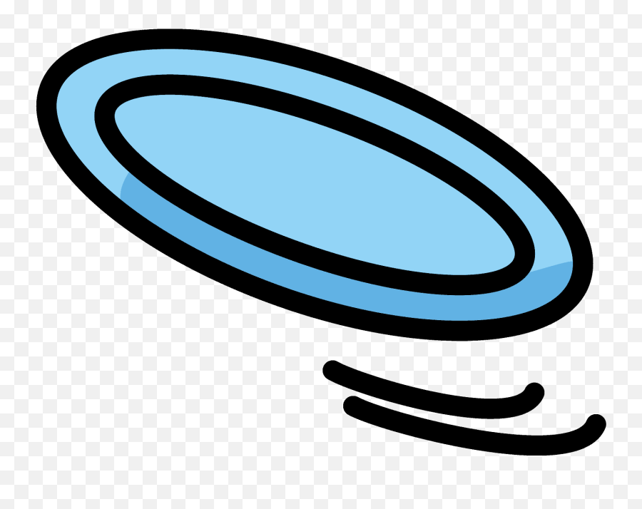 Flying Disc Emoji Clipart Free Download Transparent Png - Frisbee Clipart,Stone Head Emoji