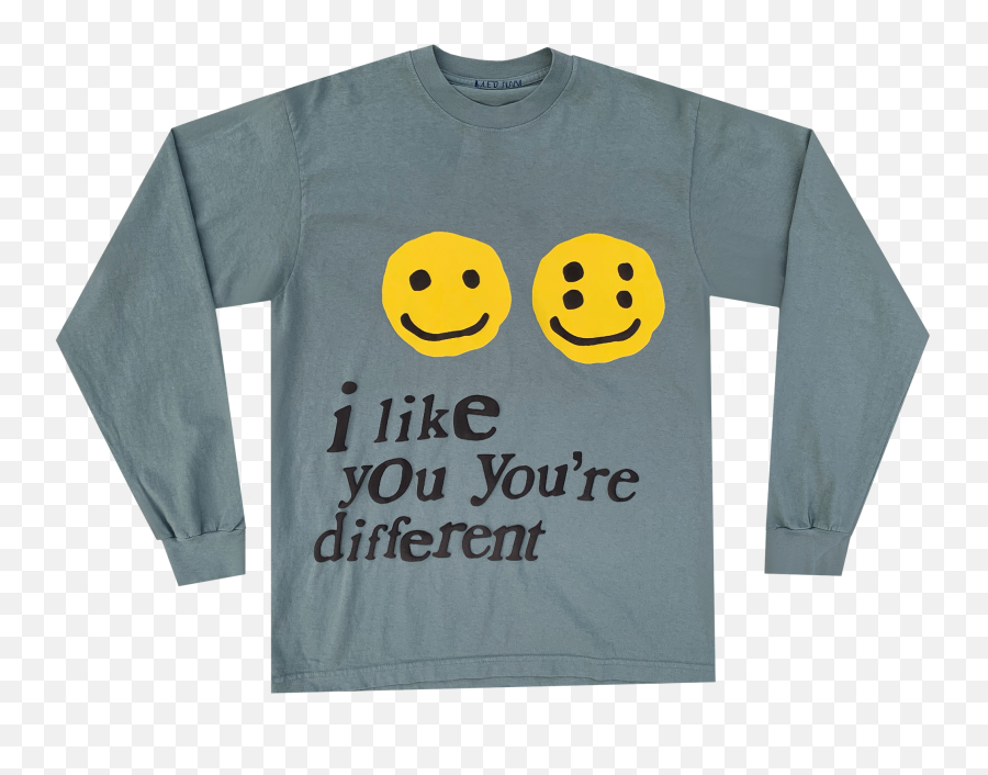 Cpfm I Like You Youu0027re Different Long Sleeve L - Rare Cactus Plant Flea Market T Shirt Emoji,Emoticon Rei Png