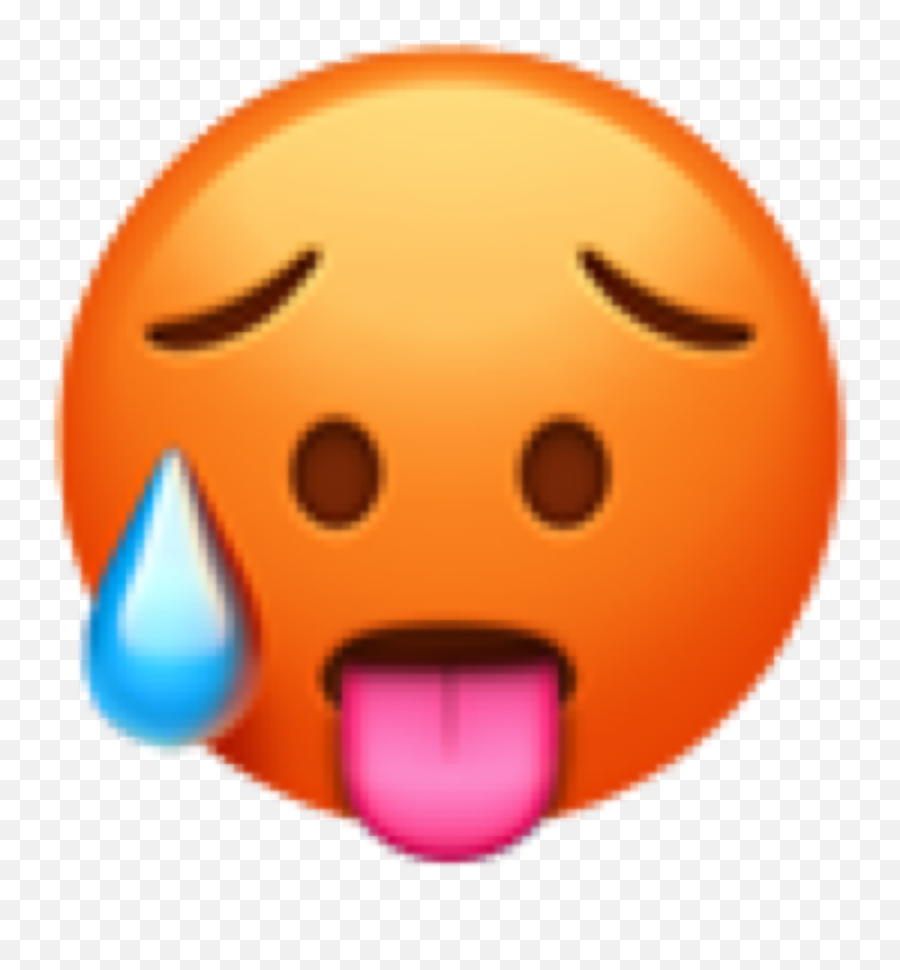 Emoji Emojis Emoticones Sticker - Hot Face Emoji Png,Jesus Emoji