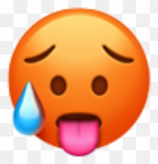 Emoji Emojis Emoticones Sticker - Hot Face Emoji Png,Jesus Emoji