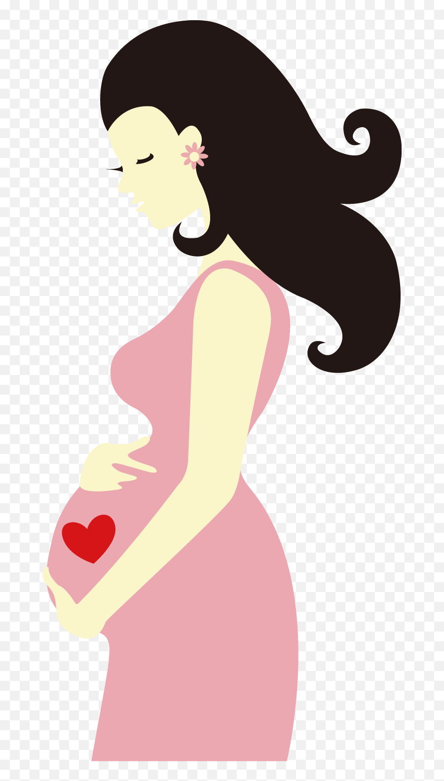 Pregnant Woman Cartoon Drawing Clipart - Pregnancy Animation Emoji,Pregnant Emoji