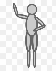 Doll Person Figure Waving Hand - Person Clip Art Emoji,Wave Emoji Hat