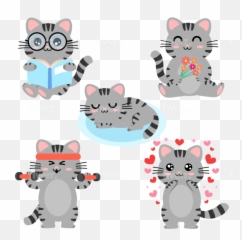 Design Cute Kawaii Animal Cartoon Stickers By Mariangehc - Soft Emoji,Emoticon Gifs Kawaii
