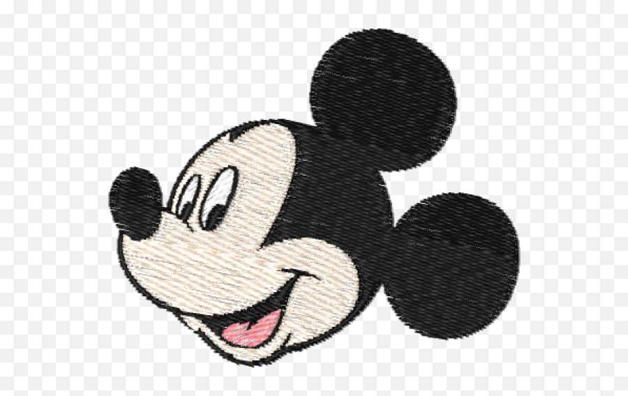 Matriz De Bordado Mickey Rosto - Mickey Mouse Blue Colour Emoji,Emoticon Simbolo Do Mickey Mouse
