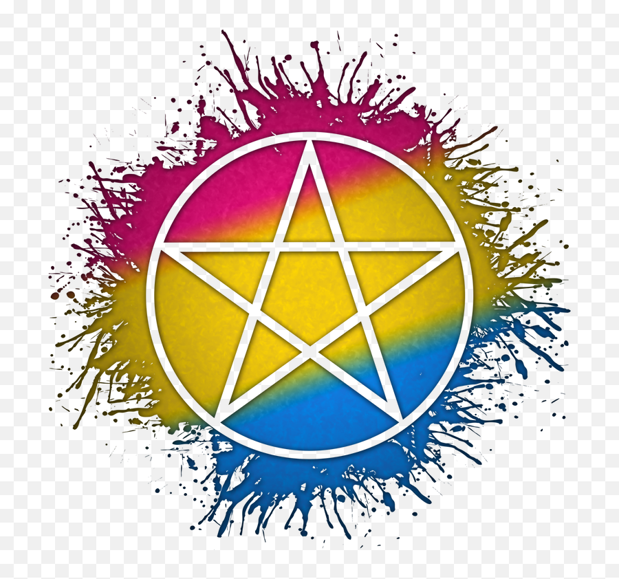 Pansexual Pride Pentacle - Atheist Symbol Emoji,Transparent Pansexual Emojis