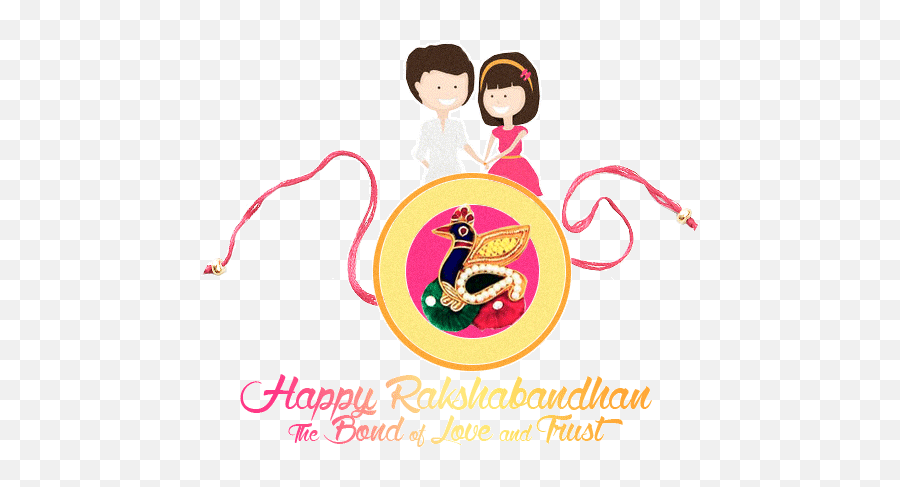 Happy Raksha Bandhan Animation Pics - Animated Happy Raksha Bandhan Gif Emoji,Emotions Giffs