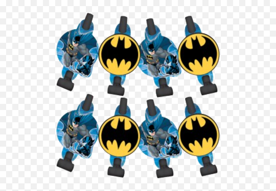 Batman Party Blowouts Pk8 - Batman Emoji,Batman Emoji