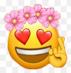 Smiley Smileyface Hearteyes Sticker By Kathi Emoji,Hearteyes Emoticon