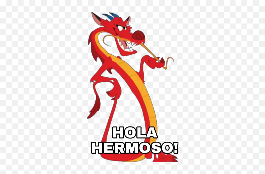 Mulan Stickers For Whatsapp - Mushu Mulan Emoji,Mulan Emoji