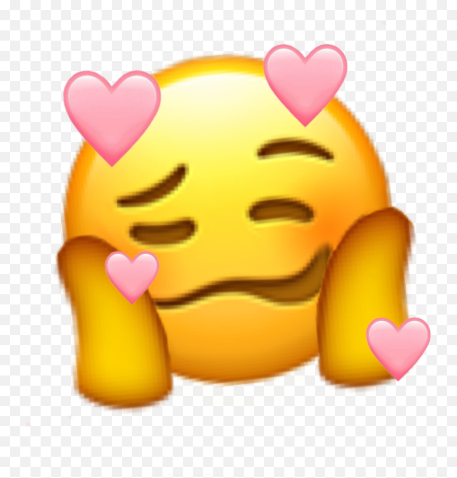 Emoji Blushing Blush Sticker - Happy,Ahhh Emoji