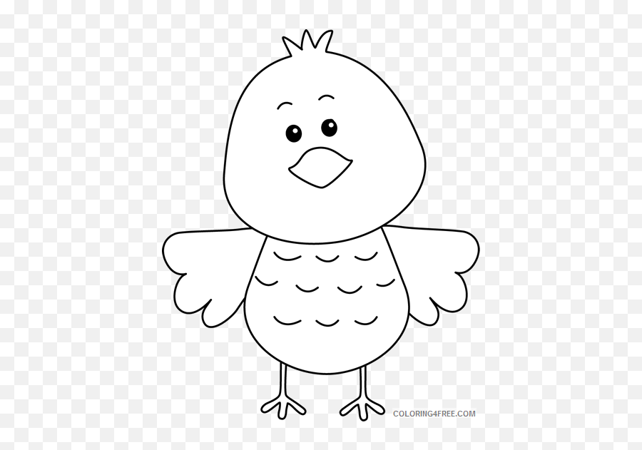 Cute Birds Coloring Pages Cute Bird - Coloring Page Of A Cute Bird Emoji,Cute Emoji Coloring Pages