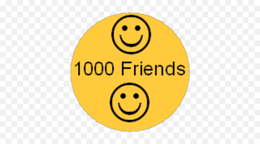 The Badge Of 1000 Friends Limeted - Roblox Emoji,Images Of Friends Emoticon
