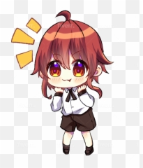 Draw Cute Chibi Anime And Manga Style By Alesetiawan Fiverr Emoji,Red-haired Girl Emoticon