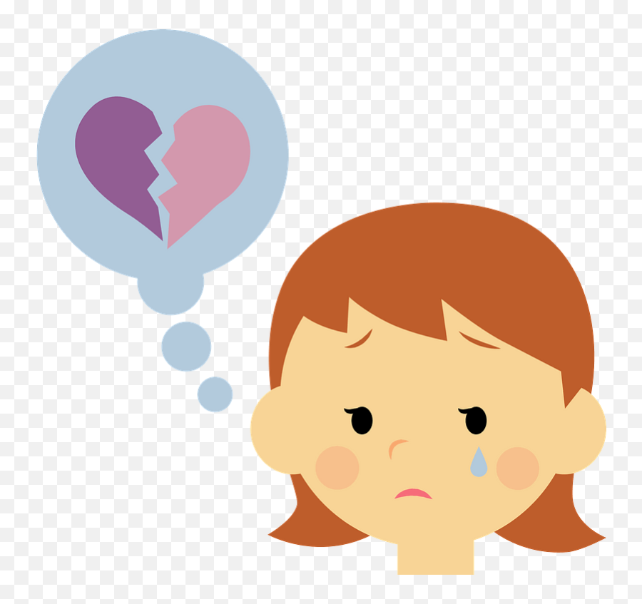 Woman Is Crying Because Of A Broken Heart Clipart Free Emoji,Broken Bone Emoji