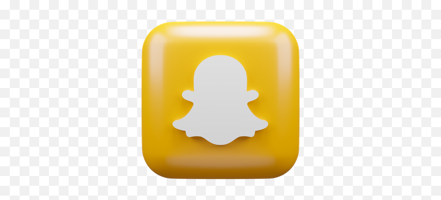 Free Snapchat Logo 3d Illustration Download In Png Obj Or Emoji,Snapchat Emojie