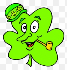 Saint Patrick - Funny 4 Leaf Clover Clipart Full Size Four Leaf Clover Coloring Sheet Emoji,St Patrick's Day Emoji
