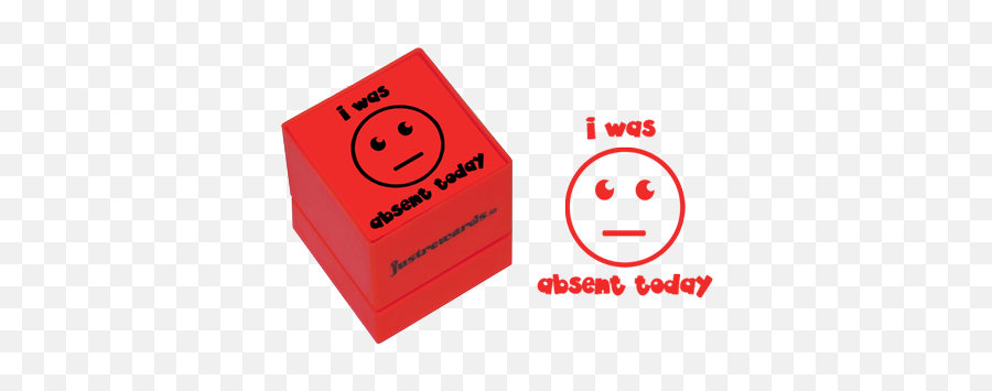 Quik Brick Stamper - I Was Absent Today Dot Emoji,Throw Glitter Emoticon