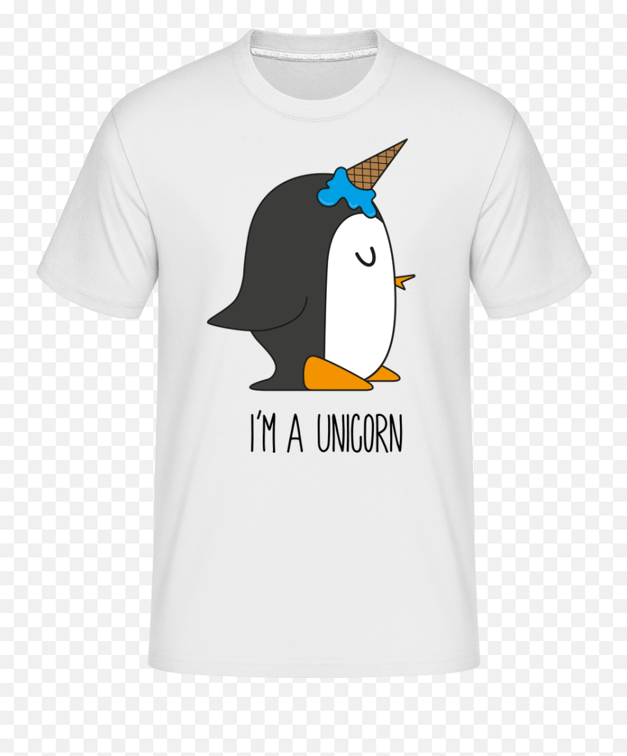 Im A Unicorn Penguin Shirtinator - Short Sleeve Emoji,Unicorn Emoji T Shirt
