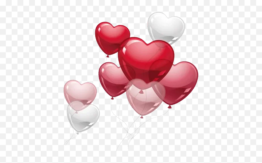 Balloons Sticker Challenge On Picsart - Valentine Heart Baloon Transparent Background Emoji,To Infinity And Beyond Emoji