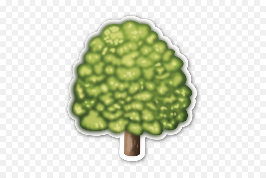 Deciduous Tree Stikers - Tree Emoji Stickers,Palm Tree Emoji