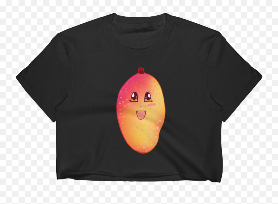 Mango Crop Top - Unisex Emoji,Mango Emoticon