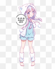 Anime Baka Sticker - Loli Kawaii Girl Neko Emoji,Baka Emoji