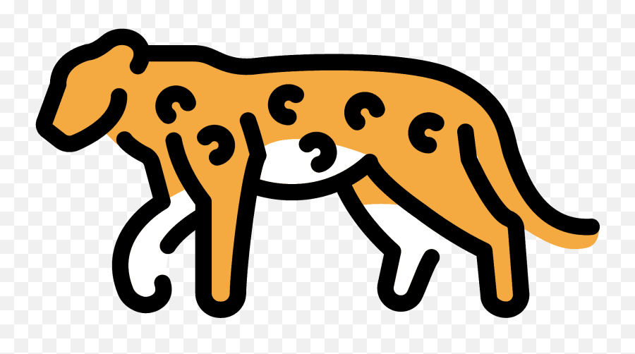 Leopard Emoji - Leopardo Emoji,Jaguar Emoji