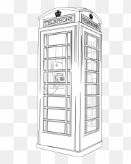 London Clipart Red Telephone Box - Draw A Telephone Box Emoji,Phone Booth Emoji