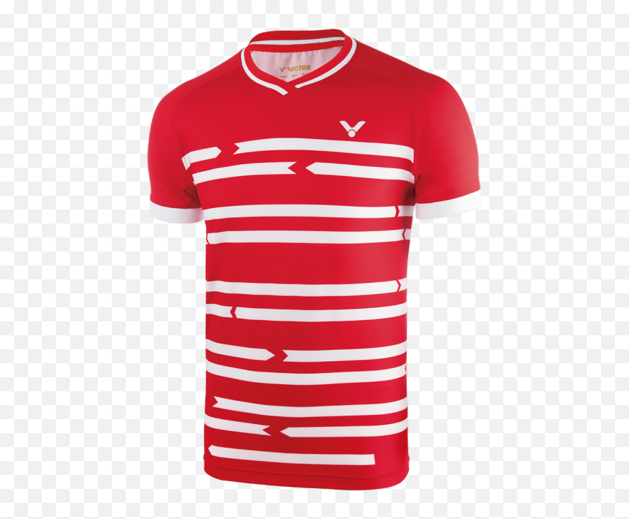Shirt Denmark Unisex Red 6628 Victor Europe - Denmark Badminton Shirt Emoji,Emotion Shirt