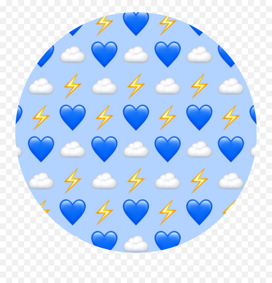Clouds Cloud Hearts Heart Emoji Sticker - Billie Eilish Logo Asthetic,Heart Circle Emoji
