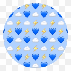 Clouds Cloud Hearts Heart Emoji Sticker - Billie Eilish Logo Asthetic,Heart Circle Emoji