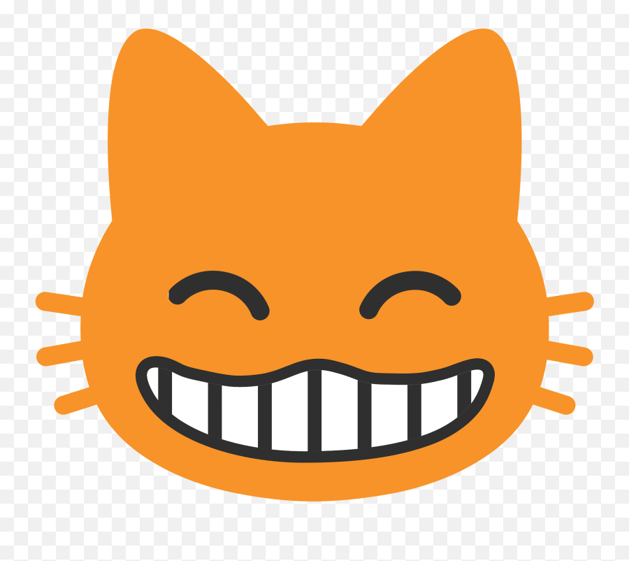 Grinning Cat With Smiling Eyes Emoji - Android Smiling Cat Emoji,Smiling Eyes Emoji