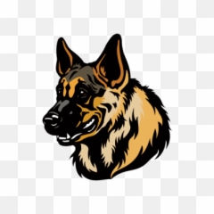 Printed Vinyl German Shepherd Dog Head Stickers Factory - German Shepherd Mri Head Emoji,How To Tell German Shepherds Emotions By Their Ears