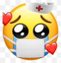 Nurse Emoji Corona Sticker - Shy,Nurse Emoji