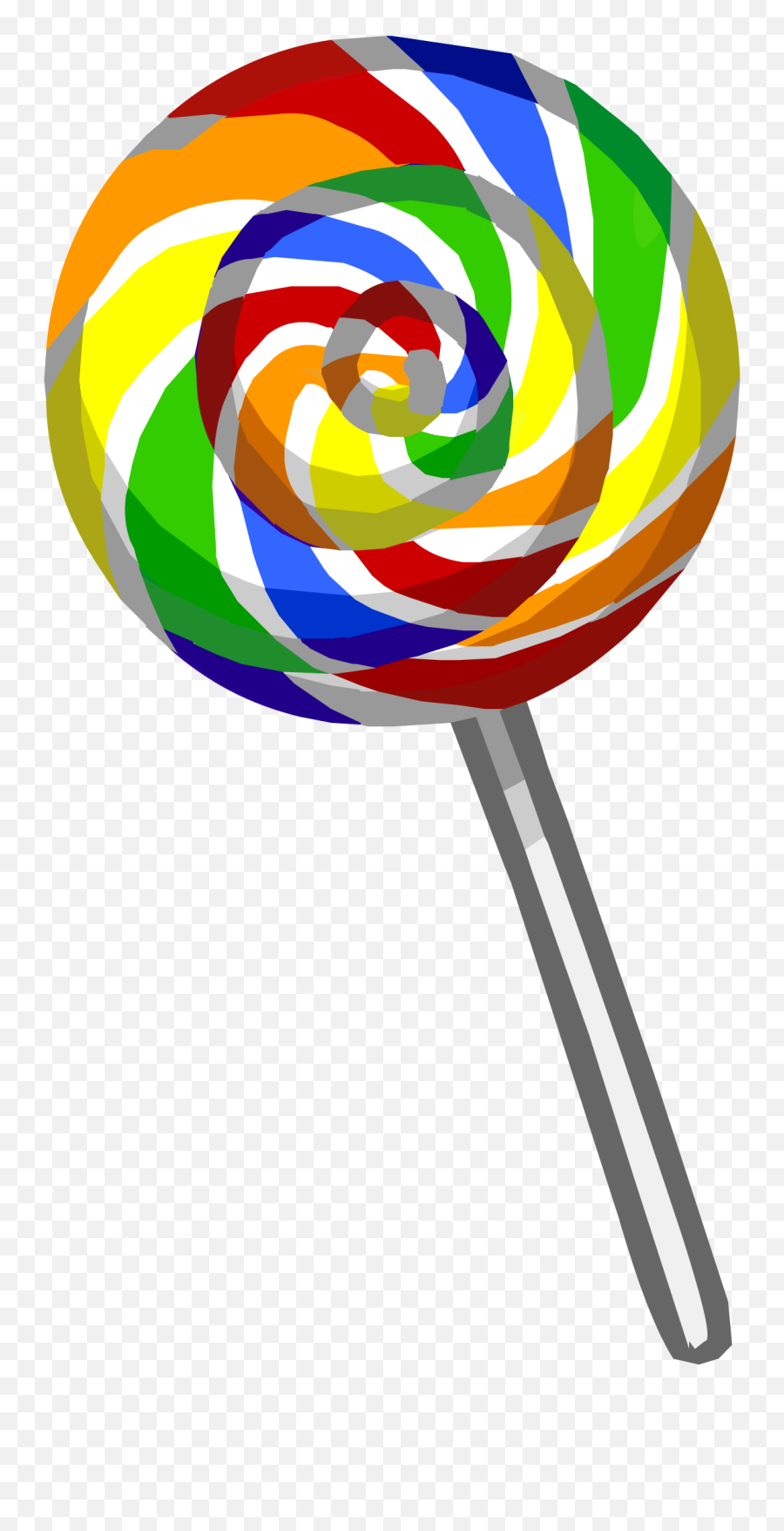 Rainbow Lollipop - Clipart Transparent Background Lollipop Emoji,Pics Of The Lolipop Emojis