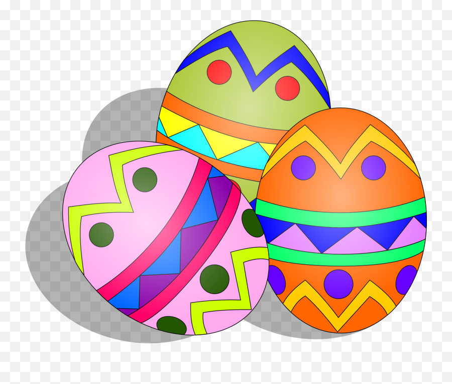 Three Easter Eggs Drawing Free Image - Ovos De Pascoa Desenho Emoji,Emotions On Eggs