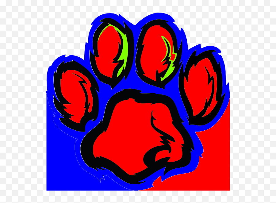 Clip Art Tiger Paw - Silhouette Lion Paw Print Emoji,Tiger Paw Emoticon