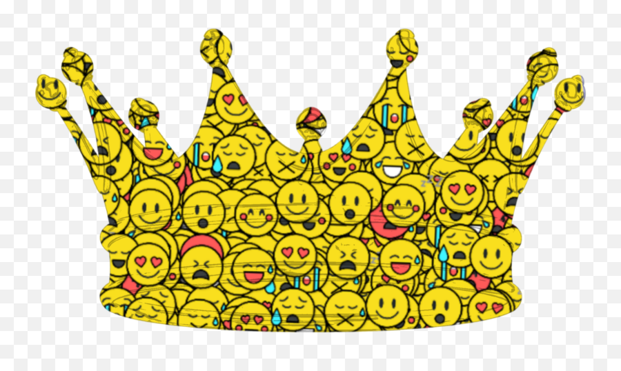 Emojicrown Crown Emoji Real Gold Sticker By Mrmwsk - Happy,Gold Emoji