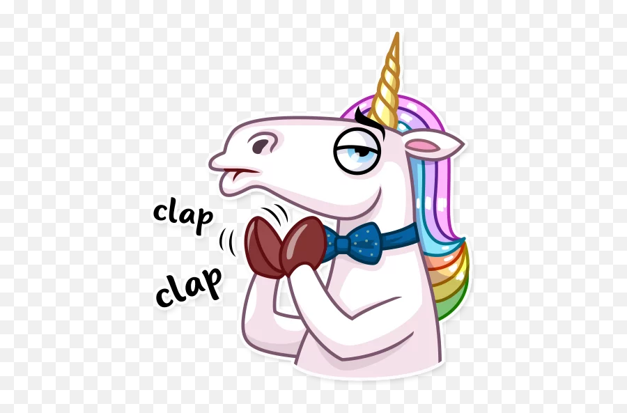 Rainbow Unicorn - Stickers For Whatsapp Telegram Stickers Unicorns Png Emoji,Iphone Unicorn Emoji