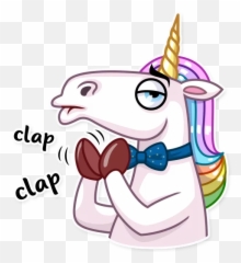 Rainbow Unicorn - Stickers For Whatsapp Telegram Stickers Unicorns Png Emoji,Iphone Unicorn Emoji