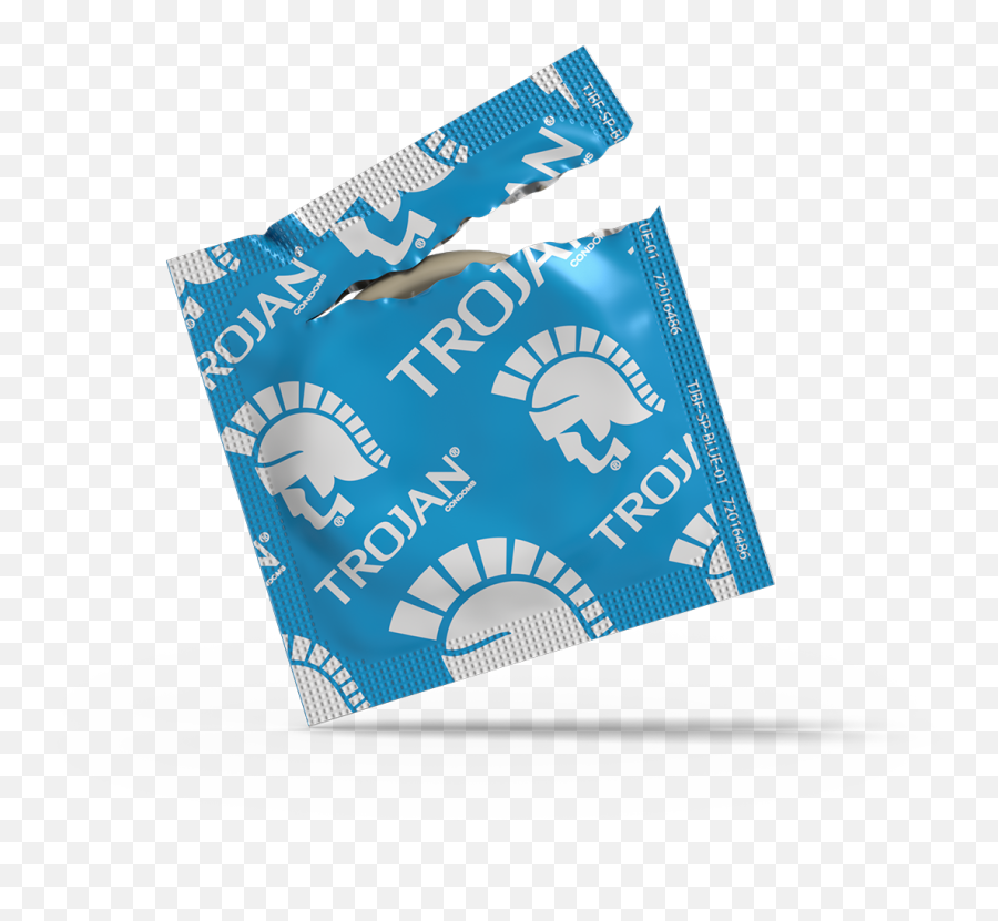 Trojan Enz Lubricated Condoms Classic Condoms Trojan - Trojan Condoms Blue Emoji,How To Put With Emojis That You Are Broke