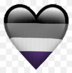 Ace Heart Emoji Asexual Pride Heart Ace Emoji - Picmix Girly,Purple Heart Emoji Favicon