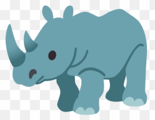 Rhinoceros Emoji - Rhino Emoji,Indian Emoji